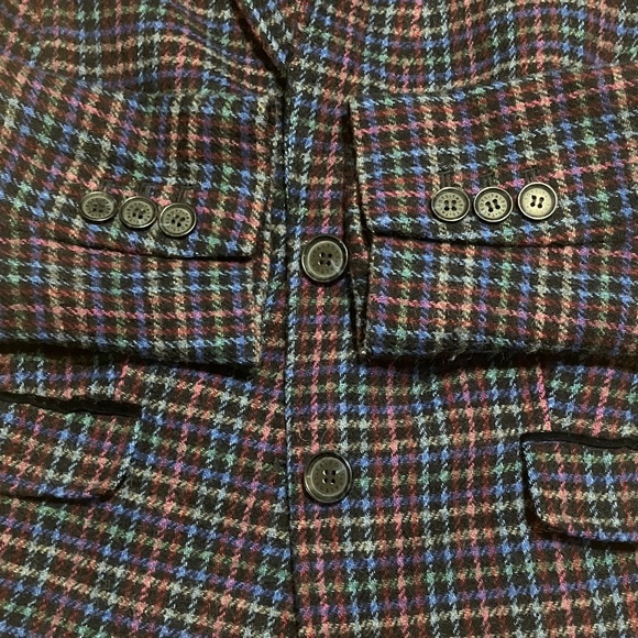 Talbots Navy Polka Dot Lined Blazer - Picture 5 of 6